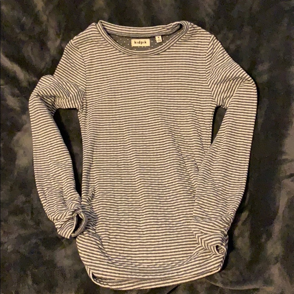 EUC Kidpik Long Sleeve Striped Shirt Girls 10 M